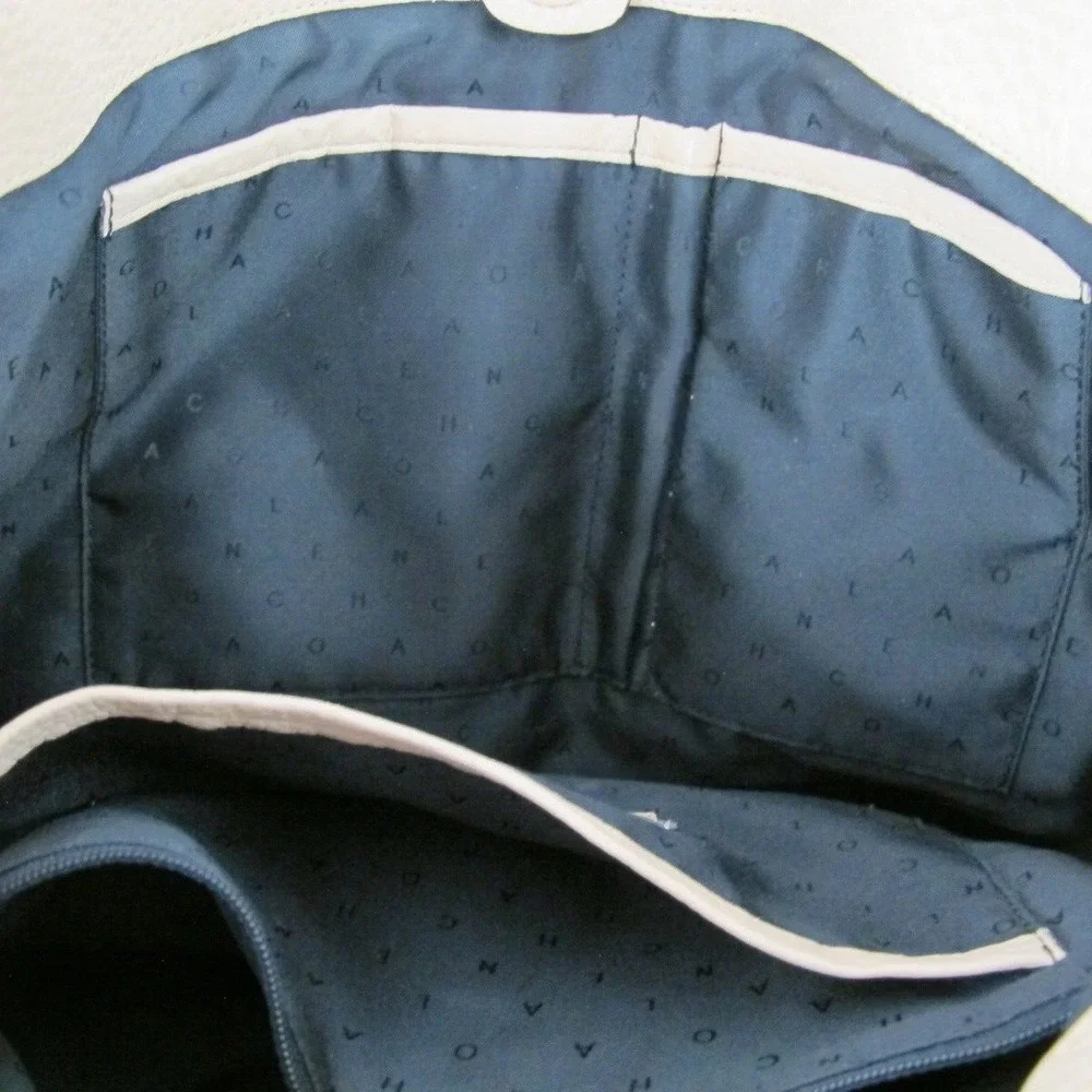 Cole Haan Beige Pebbled‎ Leather Hobo Shoulder Bag Handbag Purse